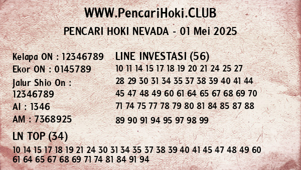 Prediksi Nevada