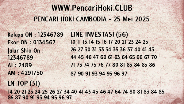 Prediksi Cambodia