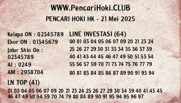Prediksi HK