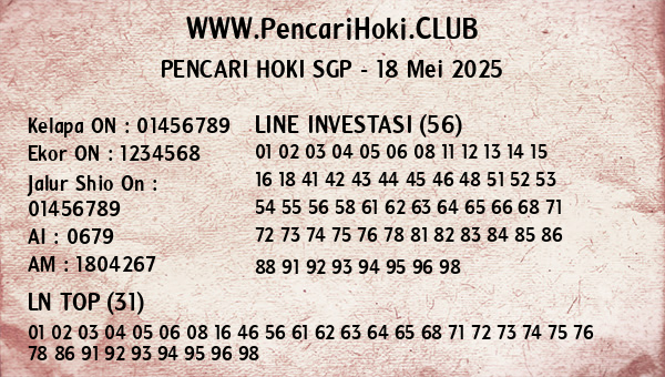 Prediksi SGP