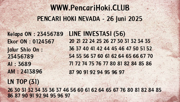 Prediksi Nevada