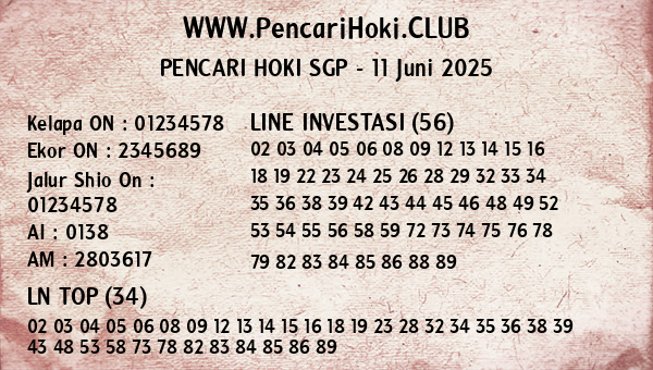 Prediksi SGP