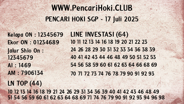 Prediksi SGP