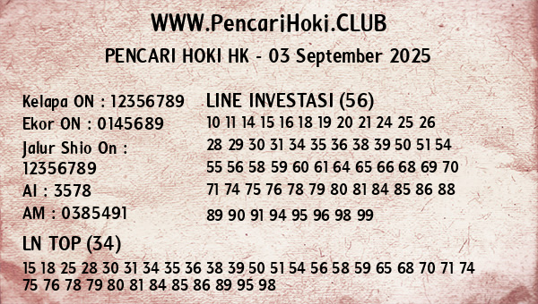 Prediksi HK