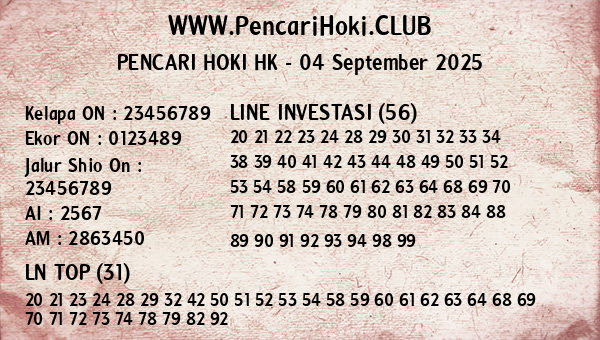 Prediksi HK