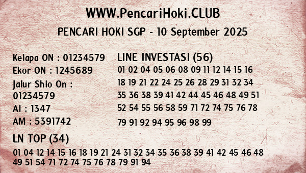 Prediksi SGP