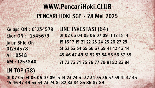 Prediksi SGP